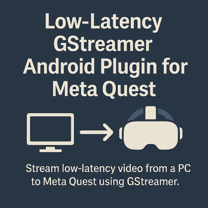 Low Latency GStreamer Android Plugin for Meta Quest